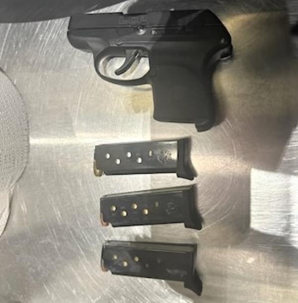 Pictured: "This is the 2nd firearm detected by TSA officers<em></em>

